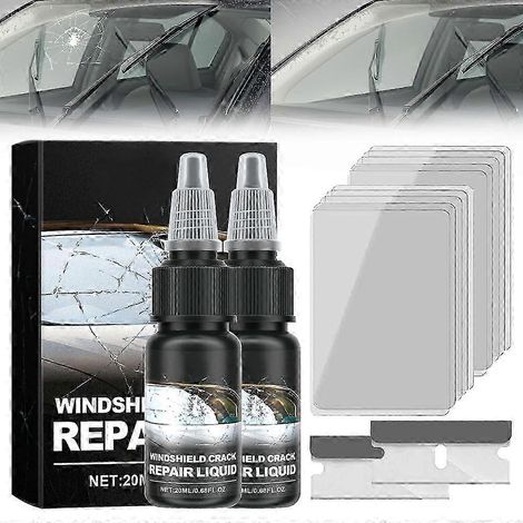 Kit de réparation de pare-brise professionnel - Invisible Chip & Crack Fix avec durcissement UV pour tous les types de vitres de voiture 2025 (1/4)