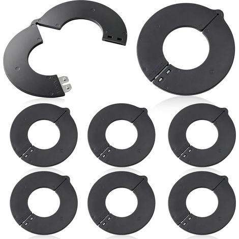8 Pièces 45 Mm Cales de Goupille Seau Résine 3 Mm D'épaisseur, Goupilles de Couvercle de Rondelle de Cale de Goupille de Godet de Mini-pelle pour Pelles Chargeuses Compactes (1/5)