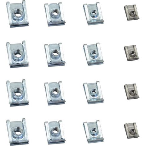 80-teiliges Motorradverkleidungs-Befestigungsset, Clips, U-Bügel, Federmuttern, Unterlegscheiben, Schrauben, Muttern, Fahrradverkleidungs-Befestigungsteile, Hochleistungs-U-Clips (1/4)
