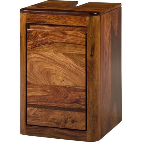 Waschbeckenunterschrank Sheesham 40x40x60 walnuss lackiert TORONTO 319