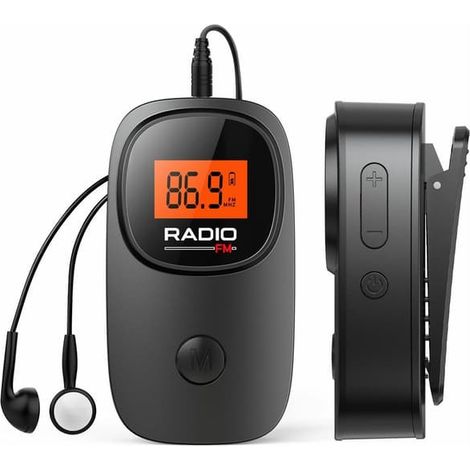 Radio de poche MI06, radio FM portable, affichage numérique, 30 stations préréglées (1/5)