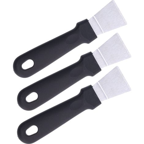 Lot de 10 pelles à dégivrage efficaces avec poignée antidérapante et trou de suspension, grattoir à glace, outil de dégivrage pour la cuisine (noir) (1/5)