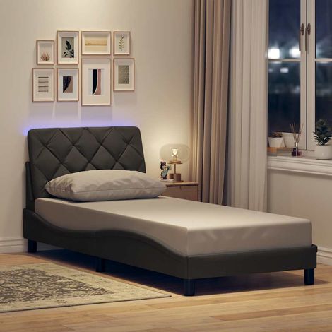 vidaXL Giroletto con LED senza Materasso 80x200 cm Tessuto (1/5)