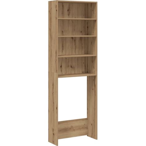 Maison Exclusive - Armario de lavadora roble artisan 64x24x190 cm