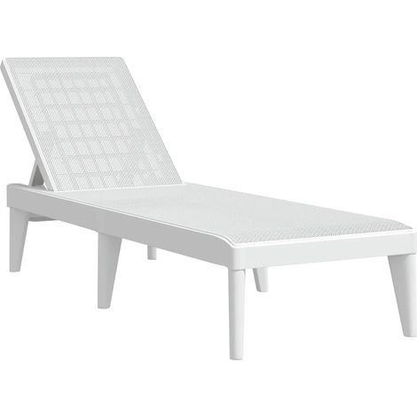 Maison Exclusive - Lettino Bianco 186x60x29 cm in PP (1/5)