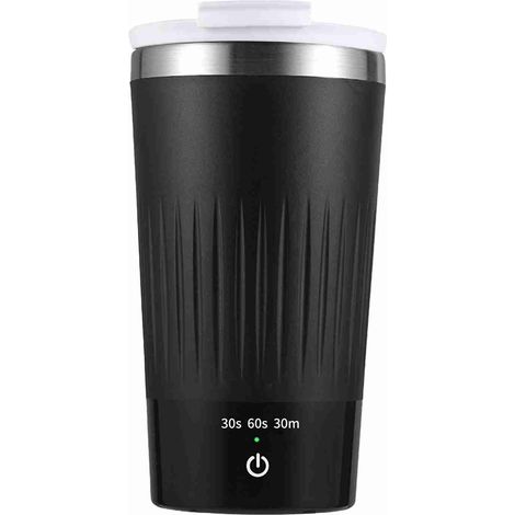 Tasse Mélangeuse MX-60 400ml Acier Inox Rechargeable USB Auto-Mélange Silencieux Noir (1/5)