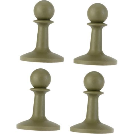 4 Pièces Tarp Pole Tip Cover Capuchon pour Piquet Tente Protection Embout Caoutchouc Anti-Conduction Adapté à Camping Randonnée Canopée Extérieure (1/4)