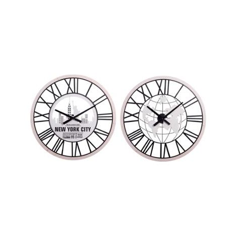 Orologio da Parete in Legno MDF e Metallo 70 cm 2 Modelli