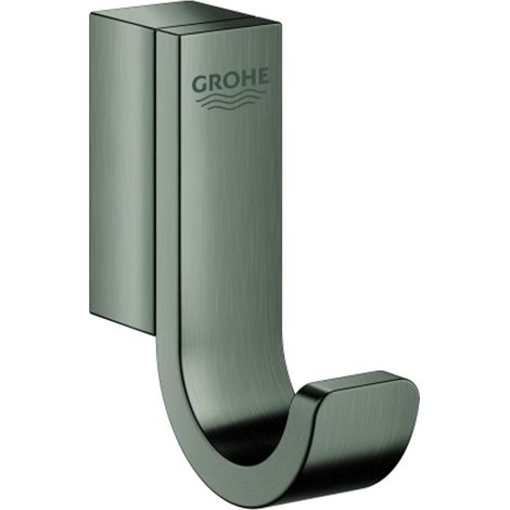 GROHE Colgador para albornoz Selection 41039 individual hard graphite cepillado, 41039AL0