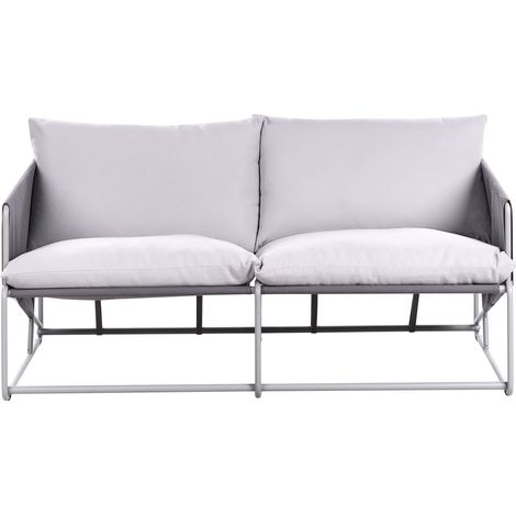 Gartensofa 2-Sitzer PONTE Metall Grau
