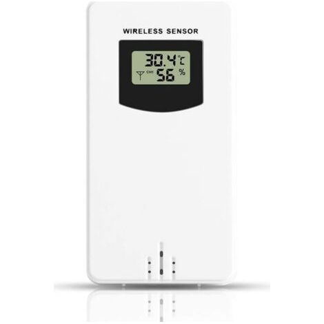 Capteur extérieur sans fil pour station météo – Mesure précise de la température – Étanche et léger – Portée jusqu'à 60 mètres