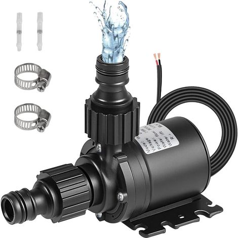 Pompe a Eau 12V DC, Mini Pompe à Eau Submersible 800L/H Max.5M, Mini Pompe submersible Sans Balai, Petite Pompe Aquarium, Pompes a Eau Ultra Silencieuse pour Aquarium Système de Circulation Eau (1/5)