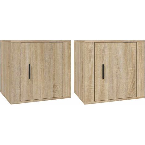 Maison Exclusive - Comodini 2 pz Rovere Sonoma 50x39x47 cm (1/5)