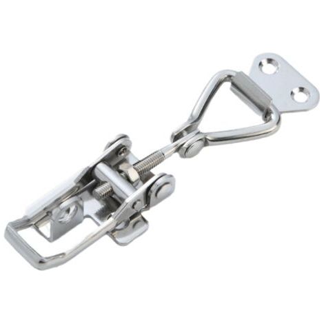 Sollbry 2 Pièces Loquet à Bascule Métal, Fermeture Levier, Pas de Rouille, Fixation Solide, Pince Loquet Loquet Bascule, pour Fixation et Serrage des Valises d'Armoires Porte（14.5cm） (1/3)
