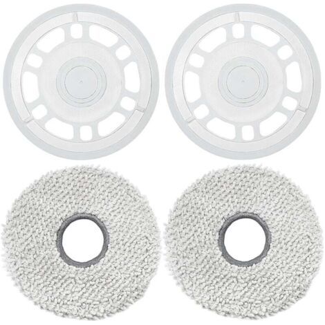 Wischtücher mit Halter Zubehör für ECOVACS DEEBOT X5 Omni / X5 Pro Saugroboter, Wischtücher Ersatzplatten, Ersatzteile, Bodenreinigungstücher (1/4)