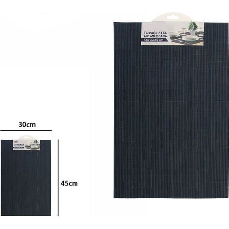 TrAdE Shop Traesio - Tovaglietta Tovagliette All'americana Per Colazione Cucina Tavola 30x45 Cm 72292 -