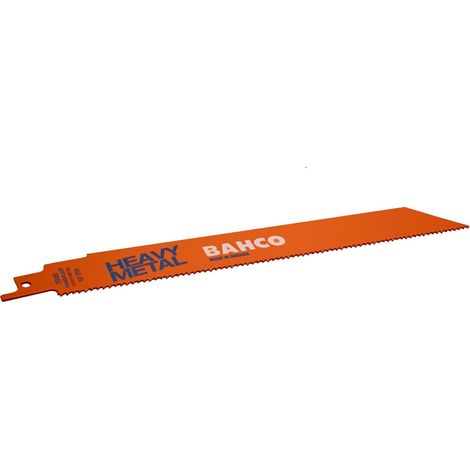 Lot de 5 lames scie sabre métaux lourds Bahco 3940-150-8/12-ST