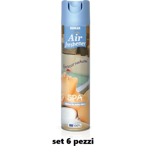 TrAdE Shop Traesio - Set 6 Pz Deodorante Per Ambiente Spray Profumo Casa Fresco 300 Ml Spa -