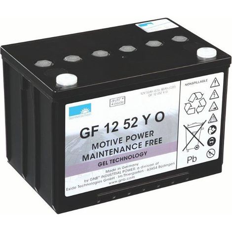 Batterie Gel SONNENSCHEIN GF Y 12 VOLTS GF12052YO 12V 60AH AMPS (EN) (1/3)