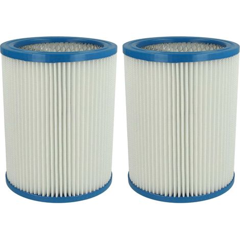 vhbw 2x filtre plissé compatible avec Fein Dustex 40, 25 aspirateur - blanc (1/4)