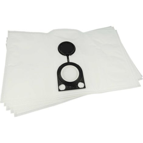 vhbw 5x bolsa compatible con Starmix TS 1214 RTS aspiradora vellón micro, capacidad de 20 L, 31 cm x 51 cm blanco (1/5)