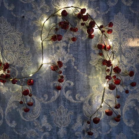 Red Bells Garland With 20 LEDs 150cm (1/5)