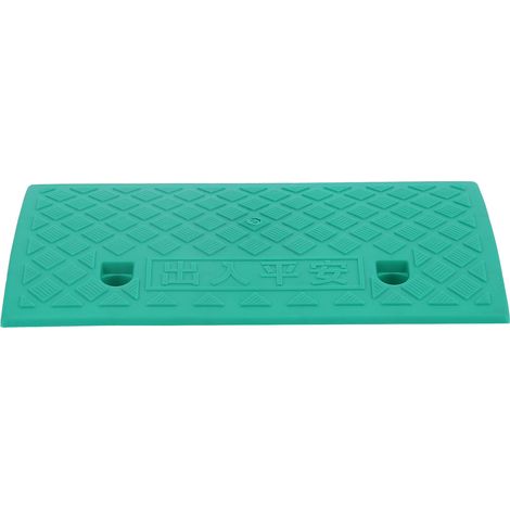 Rampe de séparation de route portable en plastique de 9 cm d'épaisseur pour allée de garage, accessoires de voiture, verte (1/5)