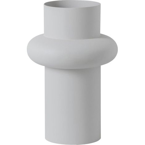 Vase Design en Métal "Halo" 36cm Blanc (1/4)