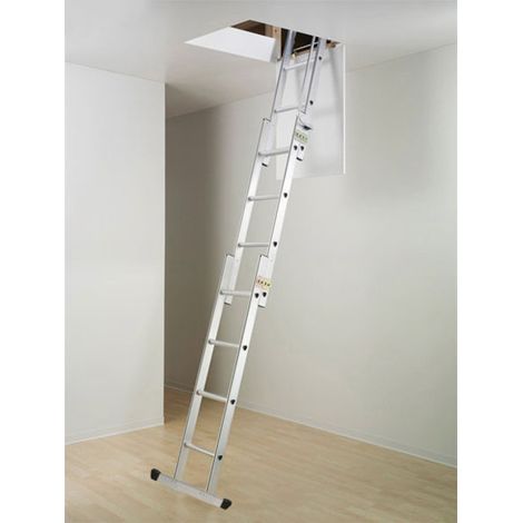 Scala retrattile a sfilo 3 elementi - Altezza max da suolo a suolo superiore : 3.00mt - 9344-001