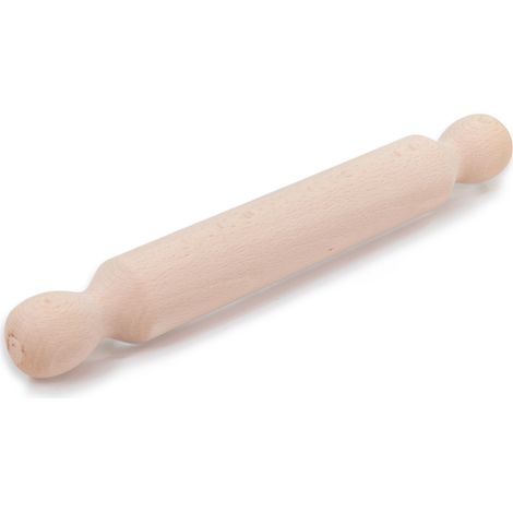 Lupia - Mattarello in Legno massello statico, Lunghezza 32 cm, Diametro 4 cm, Strumento da Cucina Robusto e Durevole per Preparare Pizza, Pasta Fresca e Biscotti per Chitarra (1/4)