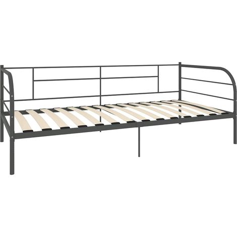 Maison Exclusive - Telaio Divano Letto Grigio in Metallo 90x200 cm (1/5)