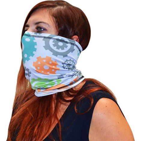 Tour de cou TRENDY pour homme / femme Neck Tube White Gear Model (1/2)