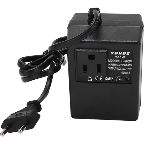 Transformateur Abaisseur De Tension - 220 V Vers 110 V AC - Pour Voyage International - 1 Pièce (1/5)