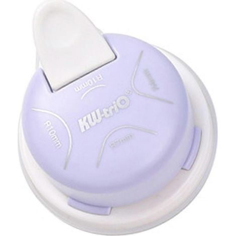 KW-TRIO 4 in 1 Eckstanzer, 4 mm, 7 mm, 10 mm, für Kartenherstellung, Laminierung und Karton. (1/5)