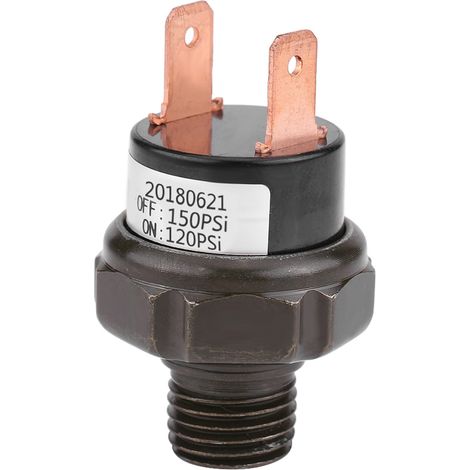 Interrupteur de compresseur d'air automatique General Motors 12 V, interrupteur de contrôle de pression d'air (120-150 PSI) (1/5)
