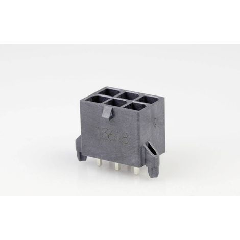 Conector de pines Molex built-in pin strip 6 pines 5,7 mm