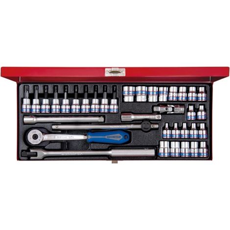KING TONY - Coffret 3/8" 34pièces version 12 pans