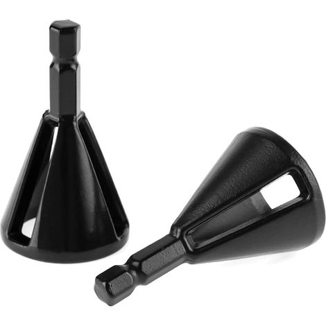 Sollbry 2pcs ébavurage outil externe de chanfrein, Burr Remover pour foret Éliminer l'extracteur endommagé (1/4)