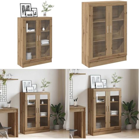 vidaXL Bücherschrank Artisan-Eiche 82,5x30,5x115 cm Holzwerkstoff (1/5)