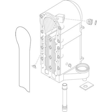 Ersatzteil 87154069380 Wärmetauscher von BOSCH - 87154069380