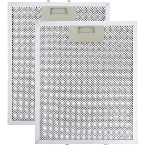 2 pièces 340mm x 280mm Filtre Hotte Aspirante pour Hotte Aspirante AEG Blancs Grande Capacité de Stockage d'huile Résistance aux Hautes Températures Pièce de Rechange 5 Couches (1/5)