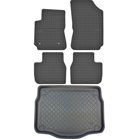 Juego de alfombrillas de goma para coche y maletero para Citroën C4 Cactus I SUV (agosto de 2014 a 2020). (1/5)