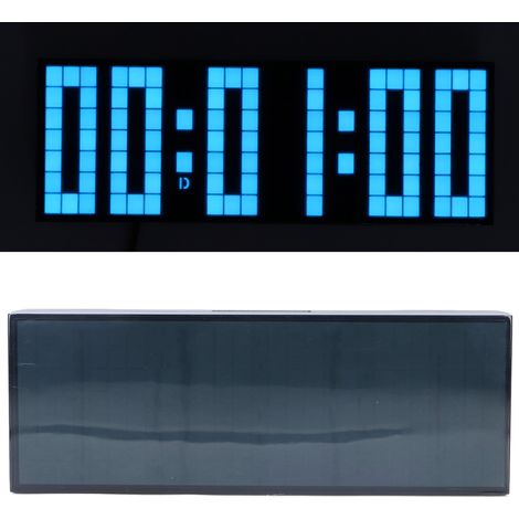 Elektronischer Wecker mit siebenfarbigem Farbverlauf, Rhythmuserkennung, Umgebungsbeleuchtung, Fernbedienung, europäischer Standard 100–240 V (1/5)