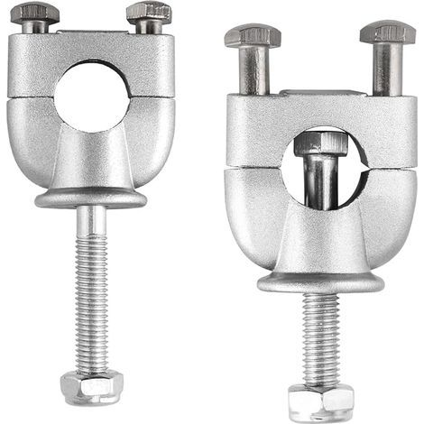 Riseurs de Guidon de Moto 7/8" 22 mm, Collier de Fixation Universel pour Guidon de Moto, Moto Tout-Terrain, Quad, VTT, Adaptateur de rehausseur de Guidon Tout-Terrain (1/5)