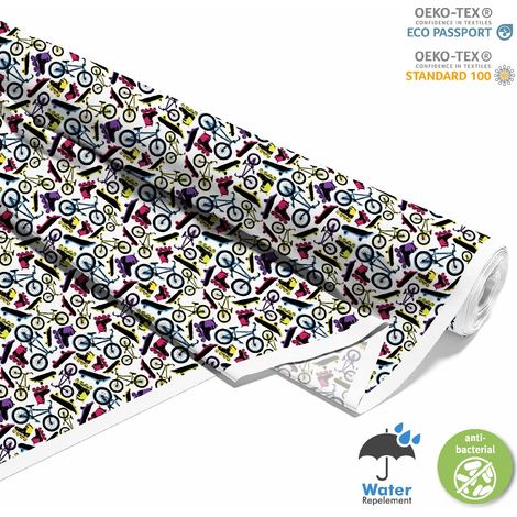 TESSUTI DECORATIVI PER ESTERNI OXFORD - Motivi biciclette, skateboard e pattini a rotelle (1/5)