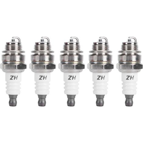 Bujía L7T, 5 unidades, apta para sopladores de césped BM6A, BPMR7A, RCJ6Y, RCJ7Y y WSR5F de 33 cc a 49 cc. (1/5)