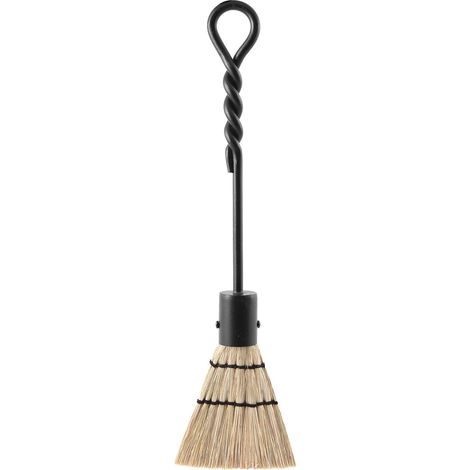 Poignée en Corde Simple, Mini Brosse pour cheminée, 45,7 cm, Noir