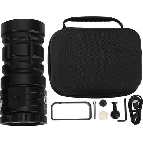 Super bright aluminum alloy diving flashlight, IPX8 waterproof, for sports (1/5)