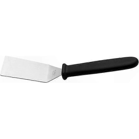 Spatule carrée inox pour crêpes et fruits, ustensile de cuisine robuste pour cuisson facile, tête rectangulaire, manche ergonomique, idéale pour retourner et servir (1/5)