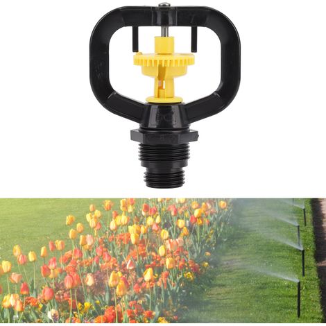 Bouche d'arrosage rotatif à micro-jet réfraction 10PCS Butterfly G1/2 G3/4 thread plastique pour jardin et serre (1/5)